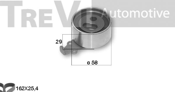 TREVI AUTOMOTIVE Zobsiksnas komplekts KD1309